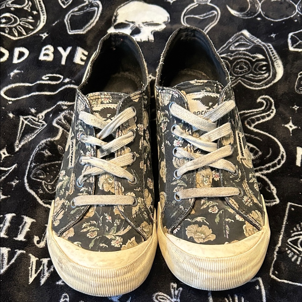 Rocket Dog Black Floral Sneakers